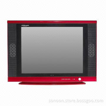 21-inch CRT TV, Normal Flat, Compatible with DVD, VCD, SVCD Formats